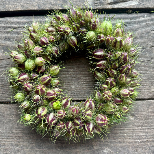 Corona di Nigelle – Silenzi in fiore